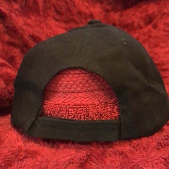 Gold Studded, Bejeweled Cross Cap with Butterfly! - Picture 6 of 9